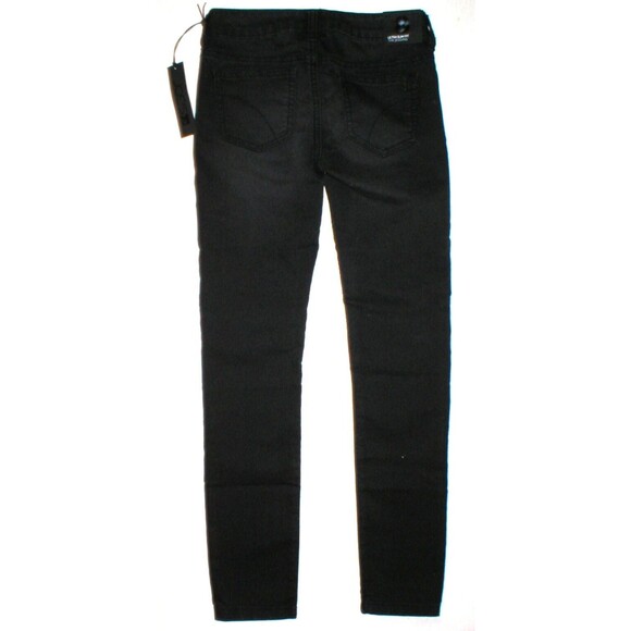 New 2pr Girls Jeans 12 NWT Joes 7 For All Mankind Skinny Black Blue Jeggings LOT - Picture 3 of 8